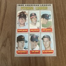 1970 Topps Pitching Leaders #70 Dennis McClain  Mike Cuellar Nm+ Free Shipping!