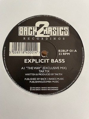 DJ Taktix - Its The Way Exclusive Mix / Dred Bass - World Of Music VIP 12'' Vinyl