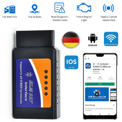 OBD2 ELM327 WiFi  Auto Diagnosegerät - Android - iOS - Windows PC - iPhone WLAN