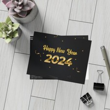 Happy New Year 10 Beautiful Cards with envelopes.