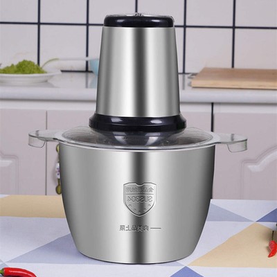 Electric Meat Grinder 2L   Stainless Steel Multi-Function Food Chopper