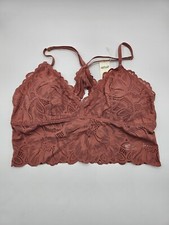 NEW w/ Tags Aerie Lace Padded Bralette Mauve Size Medium MSRP: 39.95