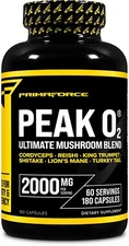 Primaforce Peak O2 Performance Booster (180 Capsules) Ultimate Mushroom Blend