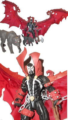 Spawn 1997 SPAWN III w pet timber WOLF Complete deluxe mcfarlane 3