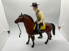 VINTAGE 1950's HARTLAND WYATT EARP W/HORSE TOMBSTONE MAROON HAT ORIGINAL 