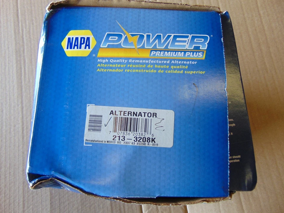 ALTERNADOR EXPLORER NAPA POWER PREMIUM PLUS REMANUFACTURADO 130 AMP 213-3208K Foto 2 de 2