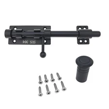 Candado de perno de barril con pestillo de puerta corrediza de 8 pulgada