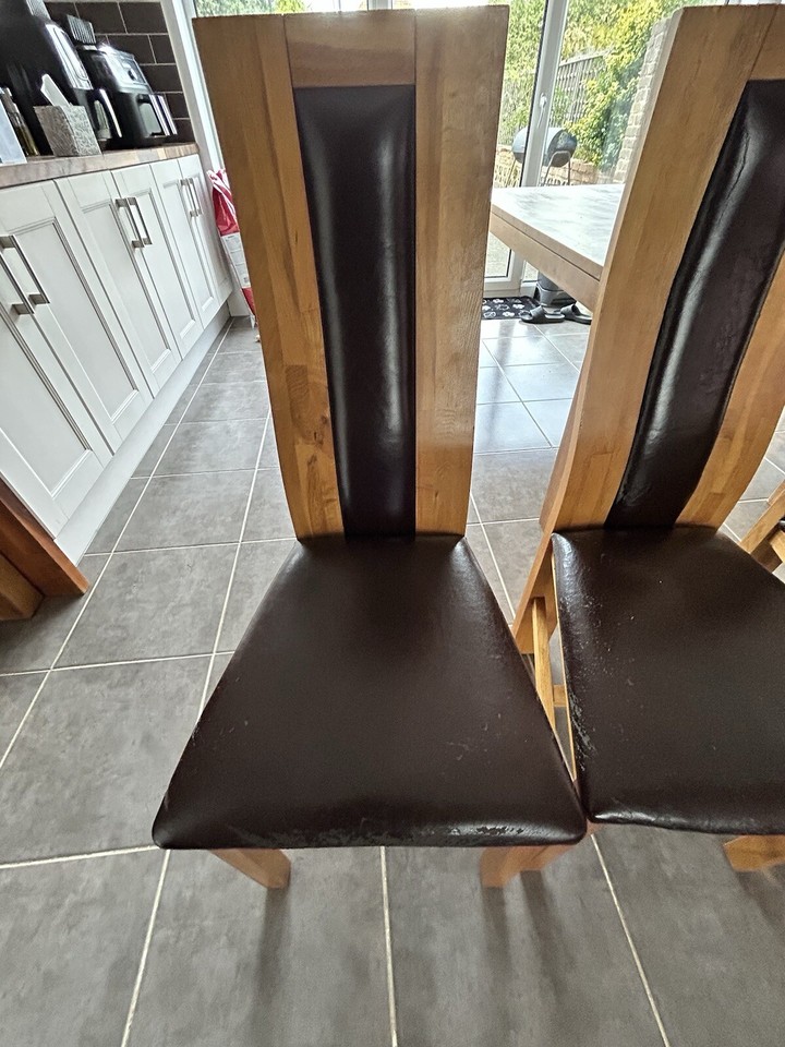 dining table and 4 chairs set wooden eBay