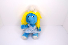 Vintage 1981 Smurfette Smurf Plush 10" Peyo Wallace Berrie  Co.