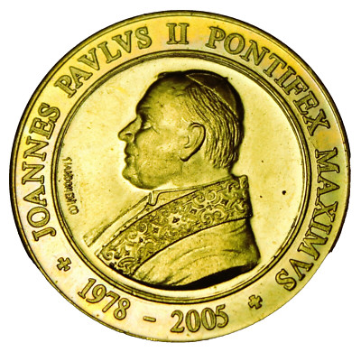 Vatican Vintage Pope John Paul II Medal 27.7mm~#M157 | eBay