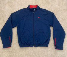 Vintage Wrangler Canvas Jacket Blue Jacket Made In USA Kids Medium