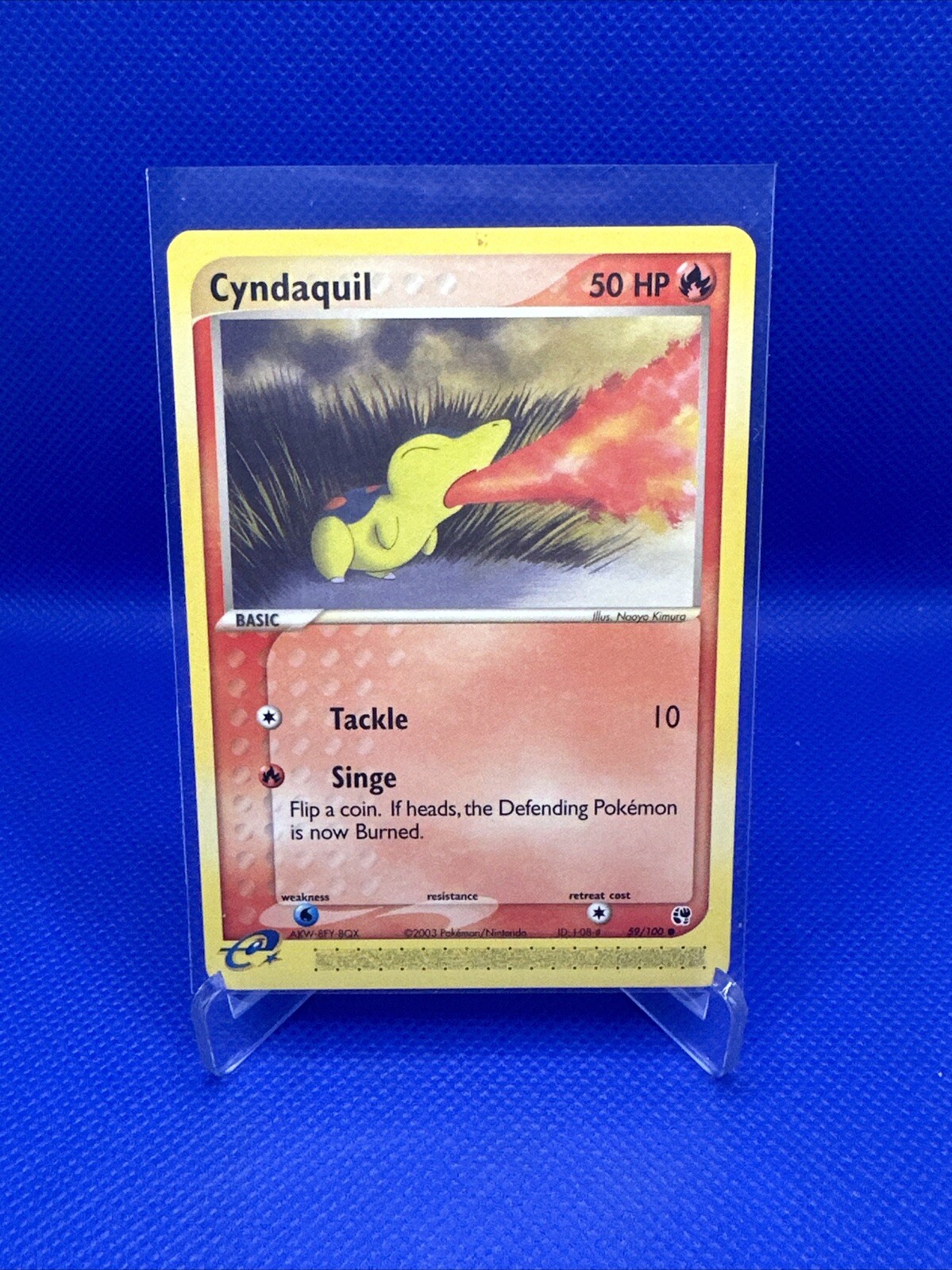 Pokémon Cyndaquil 59/100 SS EX Sandstorm NM