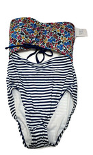 Time and True One Pc Swimsuit size S Removable Straps Adj Tie Full Seat Coverage