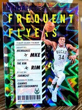 Giannis Antetokounmpo 2020-21 Panini NBA Hoops Frequent Flyers Purple Explosion