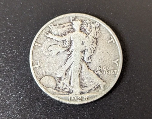 1928 S Walking Liberty Half 50C - San Francisco Mint Low Mintage
