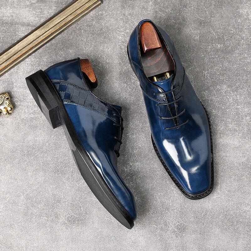 SAOLA Mocassino stringato da uomo in pelle mucca scarpe formali da matrimonio business Oxford