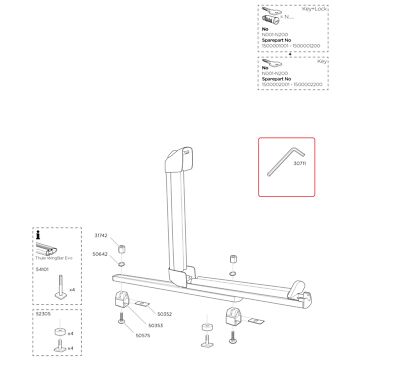 Thule Allen Wrench 5mm M6 84x84 for Xtender 30711