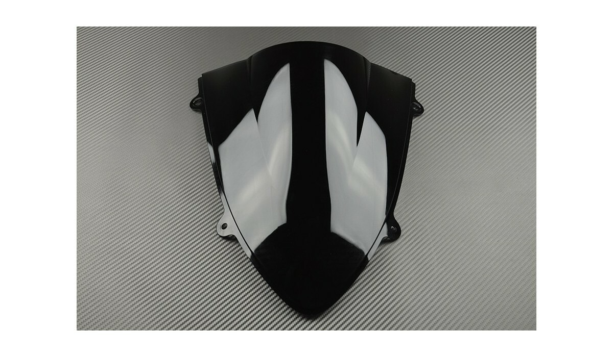 Bulle double courbure Kawasaki Ninja 250R saute-vent noir haute résistance