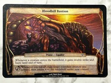 Bloodhill Bastion - MTG Magic Oversized Planechase 2012 - 3.5x5" - LP / MP