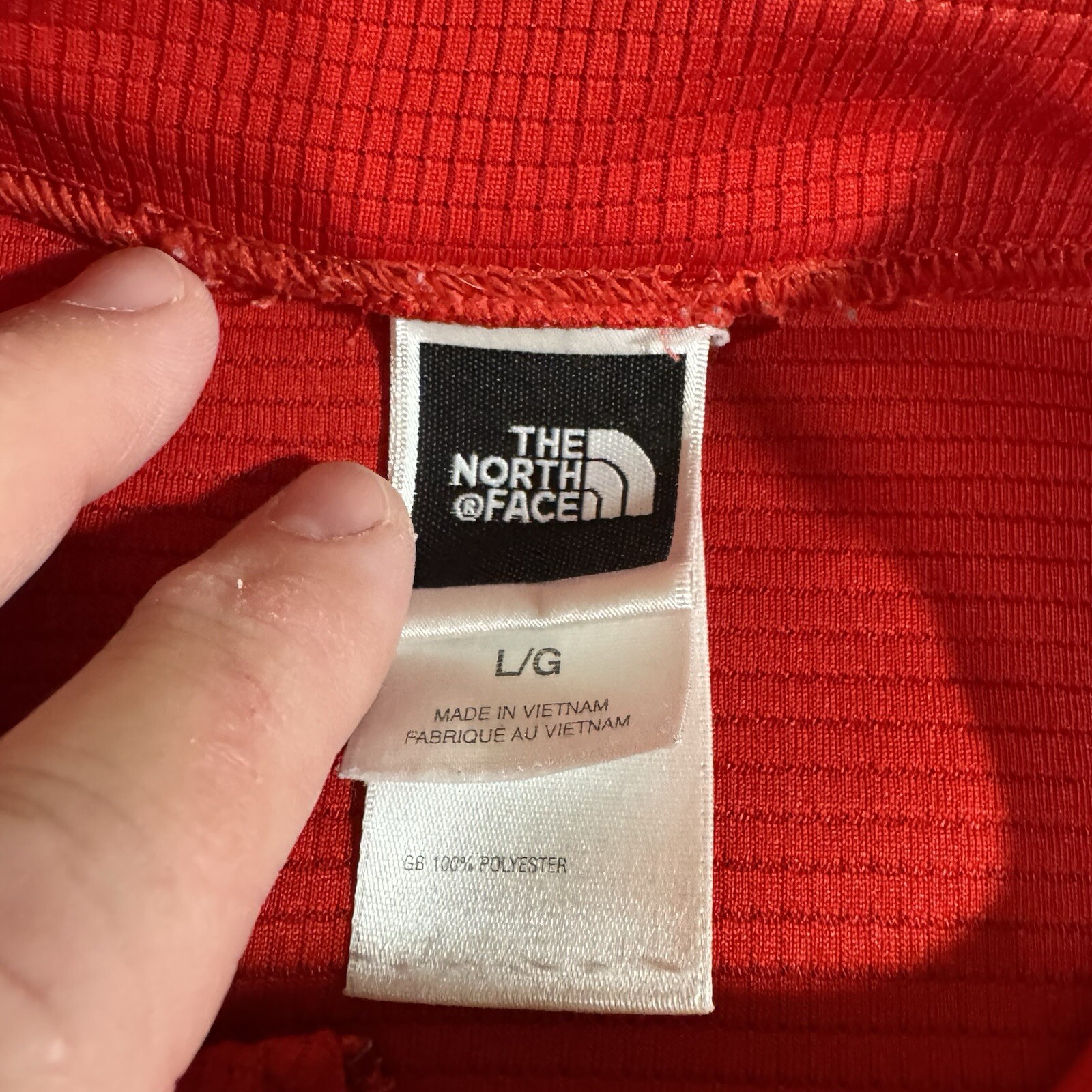 North Face Flight Series Vapor Wick Red SS Shirt Mens Size L