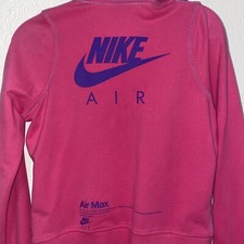 Vintage Pink Purple Nike Air Double Zip Up Hoodie Sweater Women  s