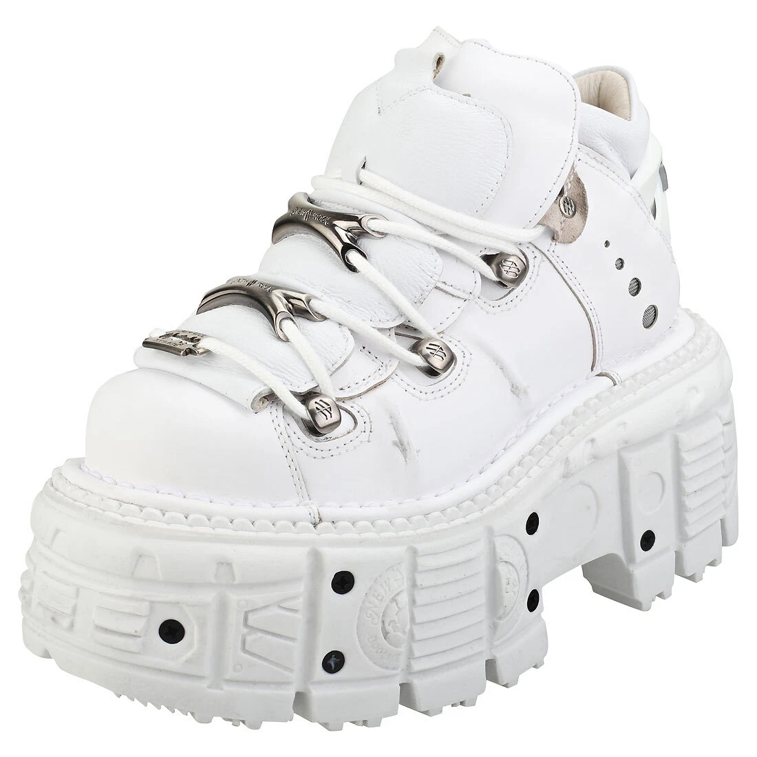 New rock scarpe best sale bianche