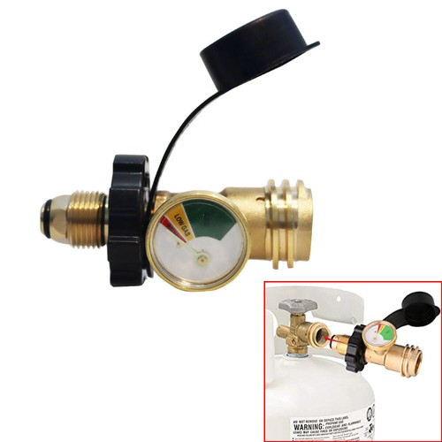 Jauge Manomètre Laiton Pour Vérifier Niveau Gaz Propane - Adaptateur Pour BBQ