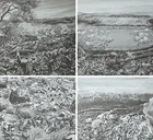 4 Civil War Prints Westport Historical Society Kansas City Missouri Battles RARE