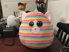 Ty SquishaBoos Heather the Unicat Unicorn Cat Rainbow Pillow Plush 2021 Girl Toy