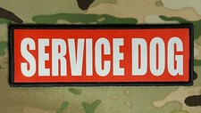 Service Dog Patch 2x6 Red Hook Back K9 Therapy