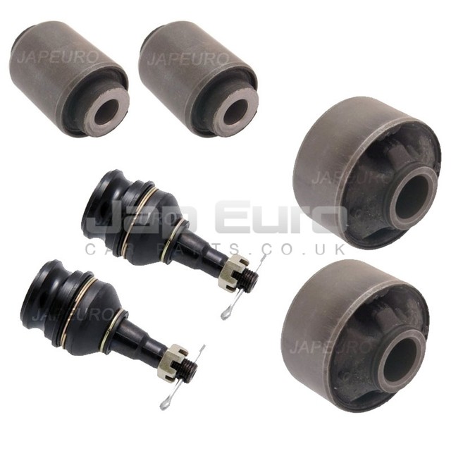 FOR SUBARU LEGACY OUTBACK FRONT LOWER TRACK CONTROL ARM BUSHES BALL