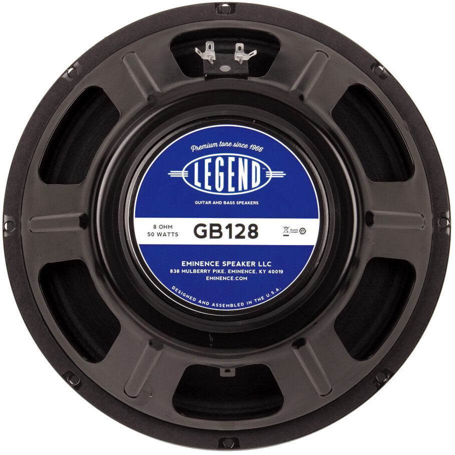 Eminence LEGEND GB128 12, 50 Вт, Профессиональный акустический динамик для гитары и баса, 8-Омный GB128