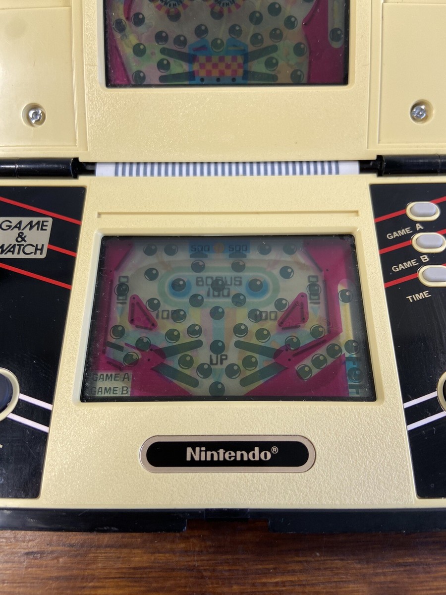 Nintendo Game & And Watch PINBALL 1983 Multi Screen Console PB-59