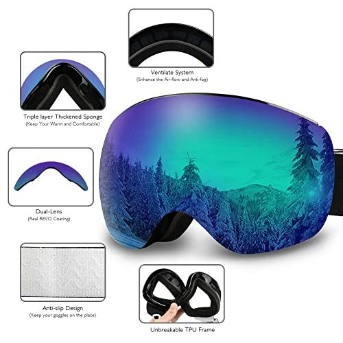 Купить AKASO OTG Ski Goggles Snowboard 