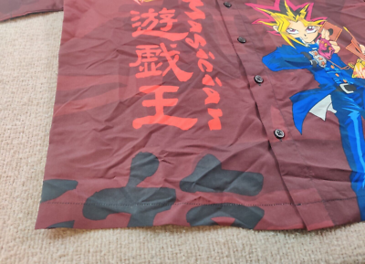 Vintage YuGiOh Yu-Gi-Oh Anime Button Shirt Youth Boys Small (8