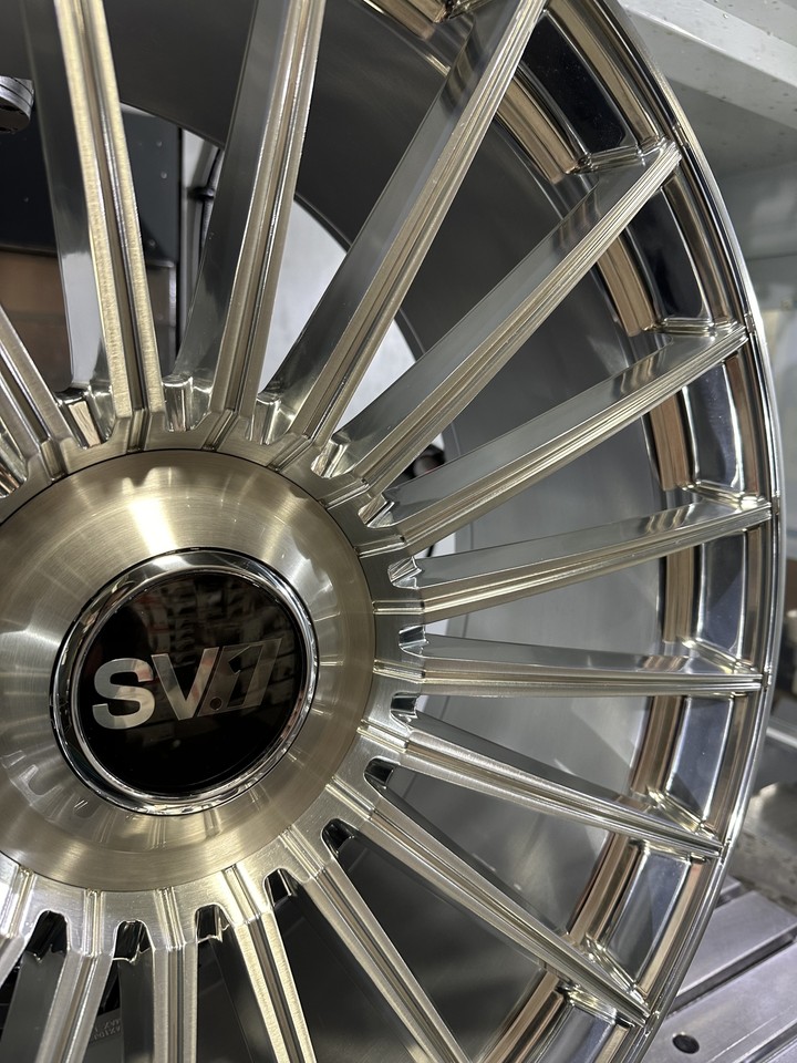 SAVINI SV1 : ( FULL SET ) 24x10 5X120 BRUSHED/HIGH POLISHED WHEELS | eBay