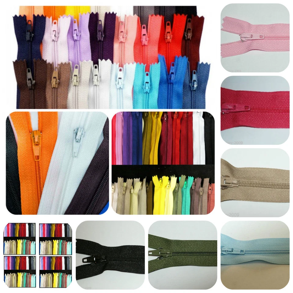 Closed End Nylon N03 Zips All Sizes & Colours 7 - 22 inch