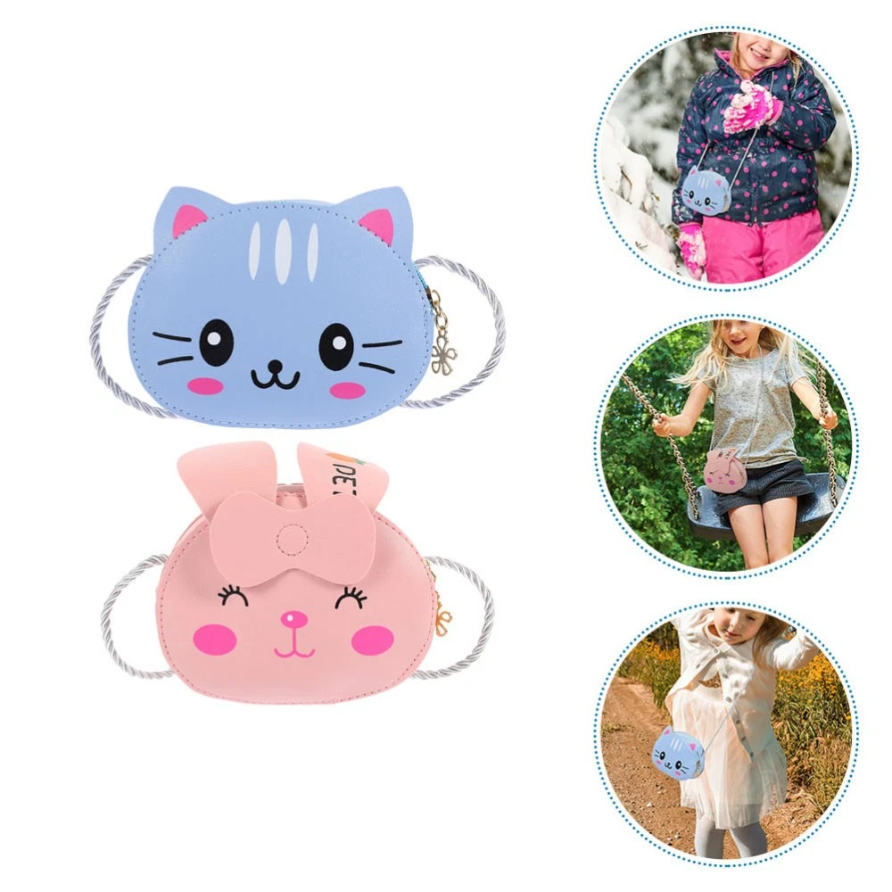 BOYY Borsa a tracolla singola cartone animato 2 pezzi portamonete ragazza carina borsa a tracolla