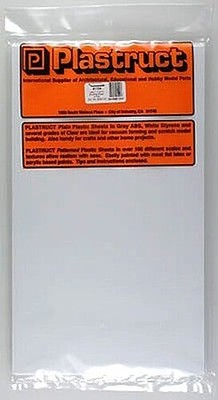 Plastruct White Sheet Styrene .040 (4) - Model Scratch Building Plastic Sheets