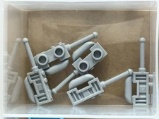 LEGO Parts - Light Bluish Gray Minifigure Radio Walkie-Talkie - No 19220 - QTY 5