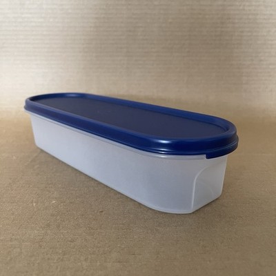 Tupperware Modular Mates Super Oval #1 Container 3.5 Cup #2399 Dark Blue Seal