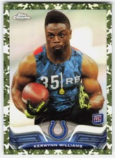 2013 Topps Chrome Camo Refractors Kerwynn Williams Rookie #99 Colts RC,/499