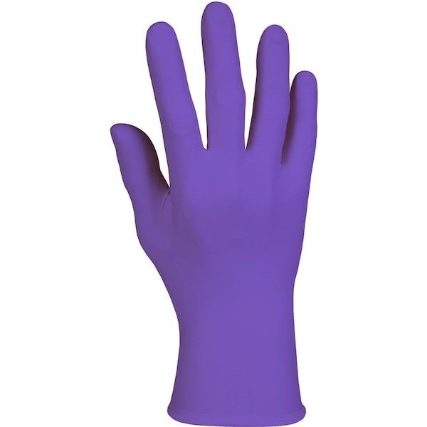 Kimtech 55083 Purple Nitrile, Nitrile Exam Gloves, 6 Mil Palm, Beaded Cuff,