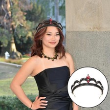 Wedding Baroque Crown: Rhinestone Bridal Tiara Headpiece Retro Queen Hair