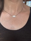 Personalized “SAM” Initials Sterling Silver Necklace Bracelet Set W Pearls — photo 10