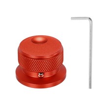 1 Pcs Aluminium Potentiometer Knobs,Oval Groove Indicator, 4/5" Red 30x20mm 