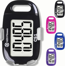 Clip-On 3D Pedometer for Walking Steps Counter with Lanyard, Simple Exercise Tra