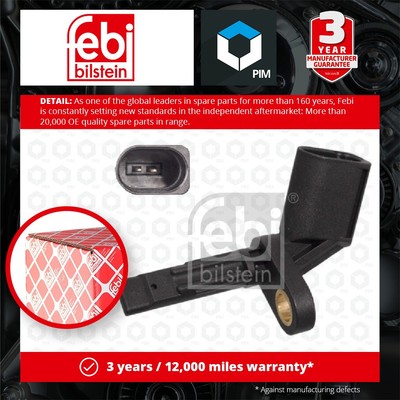 ABS Sensor fits AUDI S4 B8 3.0 08 to 15 Wheel Speed 4E0927803 4E0927803A Febi