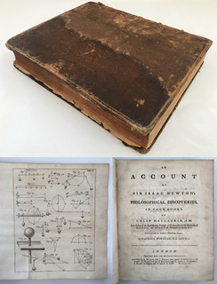1748 FIRST ED. Maclaurin NEWTONS PHILOSOPHICAL DISCOVERIES Physics Math 6 PLATES