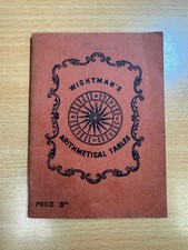 Wightman's Arithmetical Tables by Frank Sandon Paperback Wightman & Co Ltd